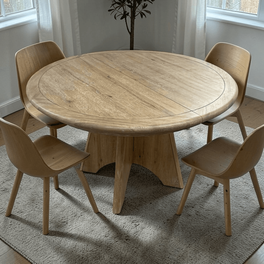Birch Lane Hayes Round Extendable Dining Table - Canyon - Image 1