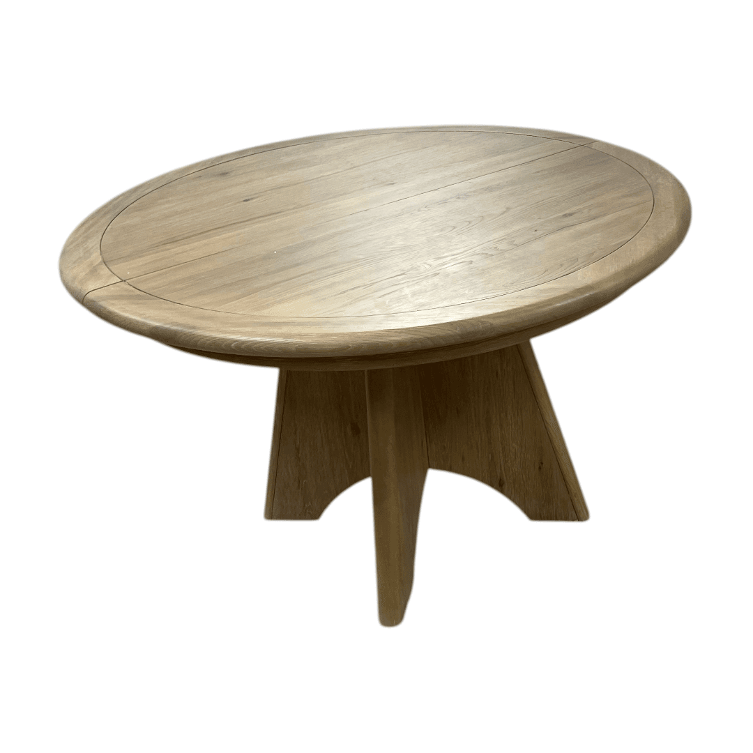 Birch Lane Hayes Round Extendable Dining Table - Canyon - Thumbnail 3