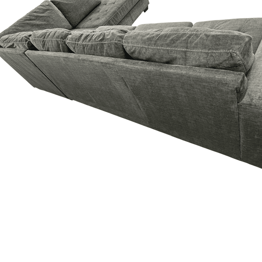 Ashley Owensbe Gray Sectional with Chaise - Thumbnail 15