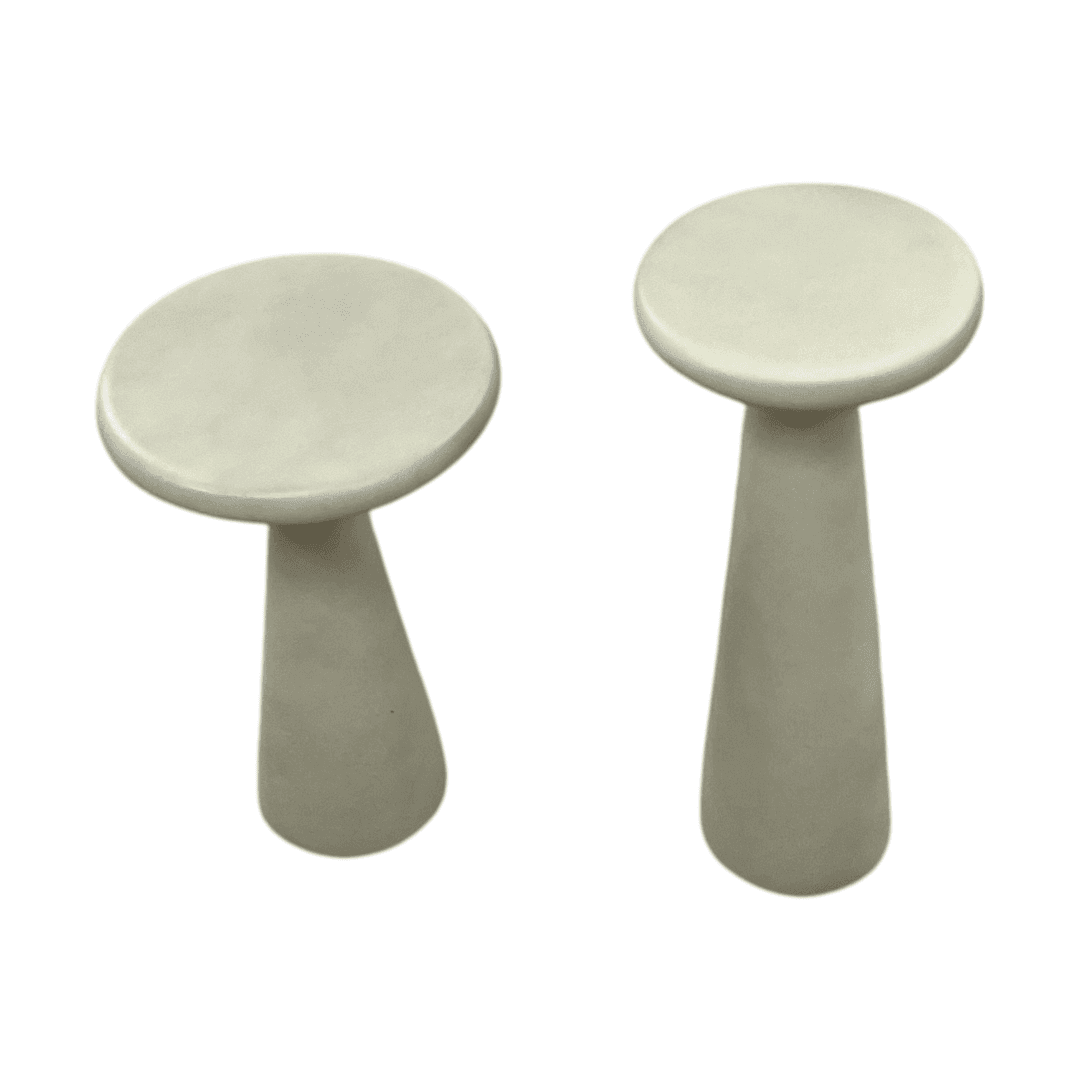 Denver Modern Ravine Concrete Accent Tables Set of 2 - Thumbnail 2