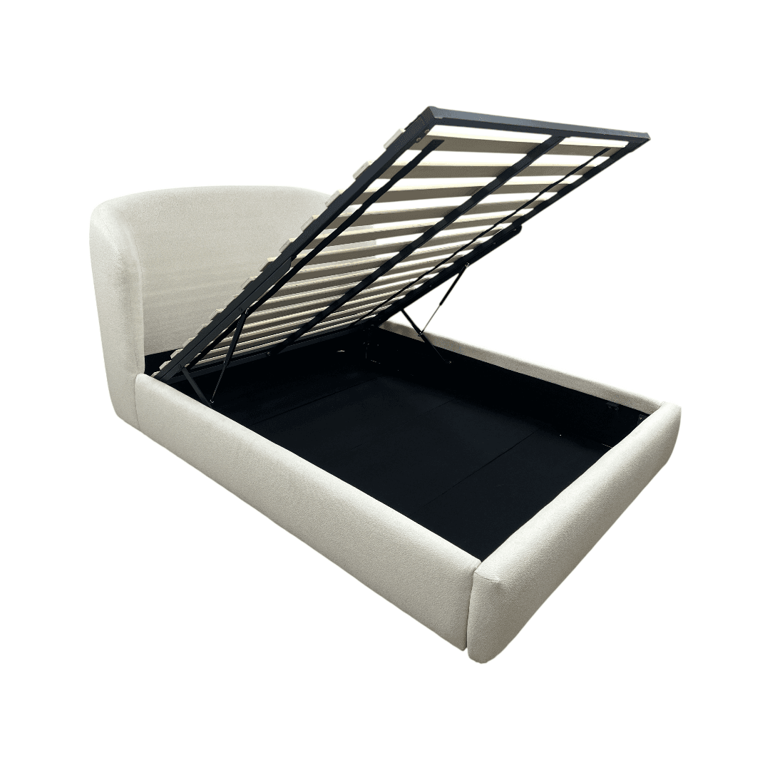 Castlery Auburn Performance Bouclé Queen Storage Bed - Thumbnail 14