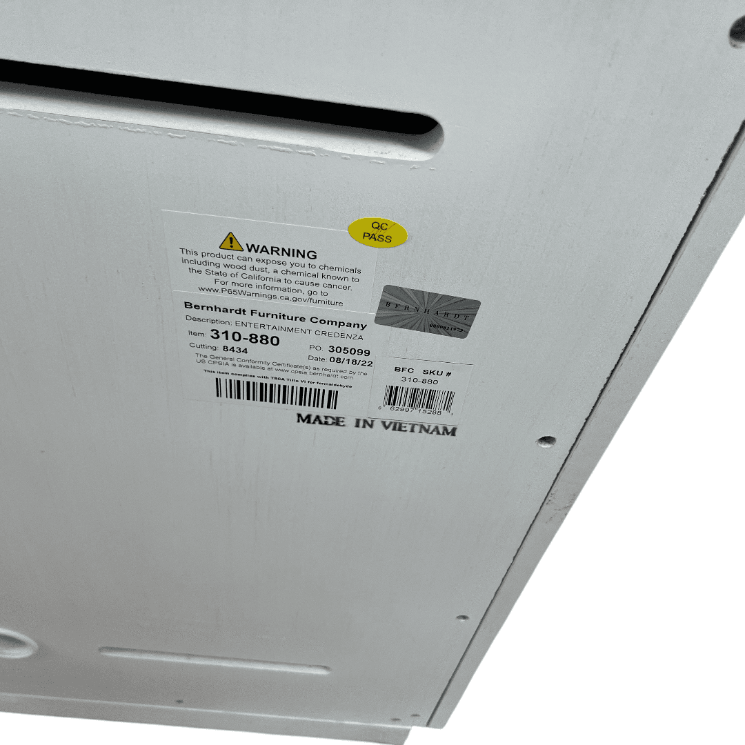 Bernhardt Solaria Entertainment Credenza in Weathered Bone - Thumbnail 23