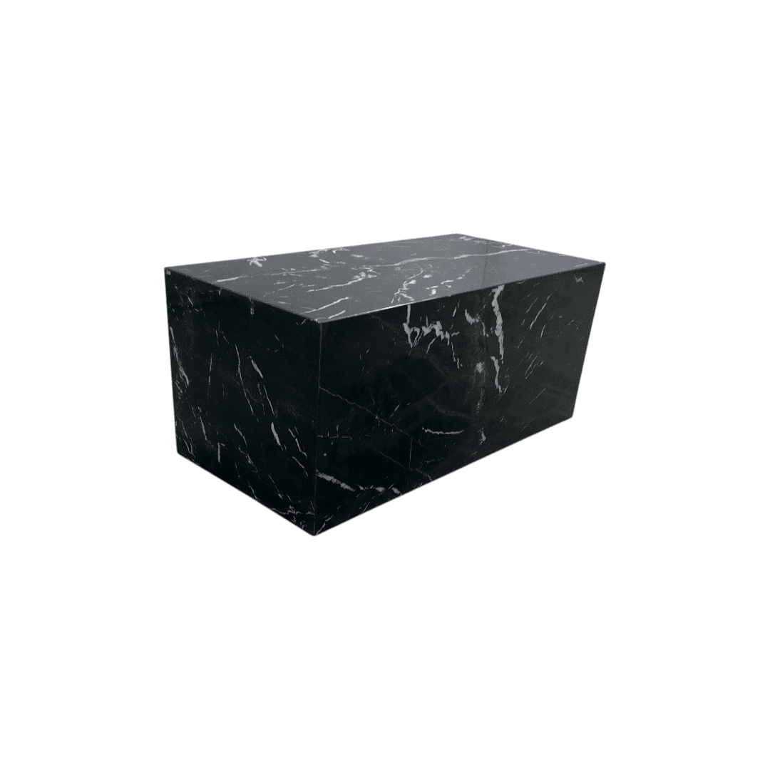 Hokku Designs Harles Nero Black Marble Premium Marble Coffee Table - Thumbnail 4