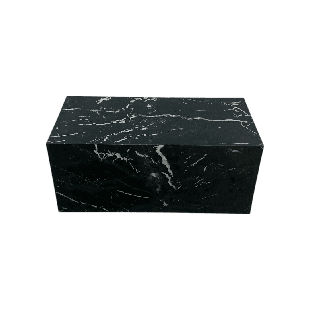 Hokku Designs Harles Nero Black Marble Premium Marble Coffee Table - Thumbnail 5