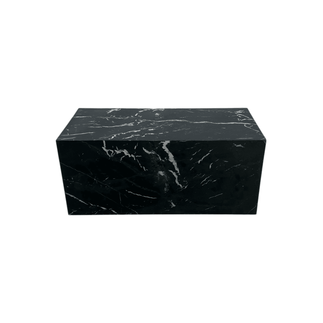 Hokku Designs Harles Nero Black Marble Premium Marble Coffee Table - Thumbnail 3