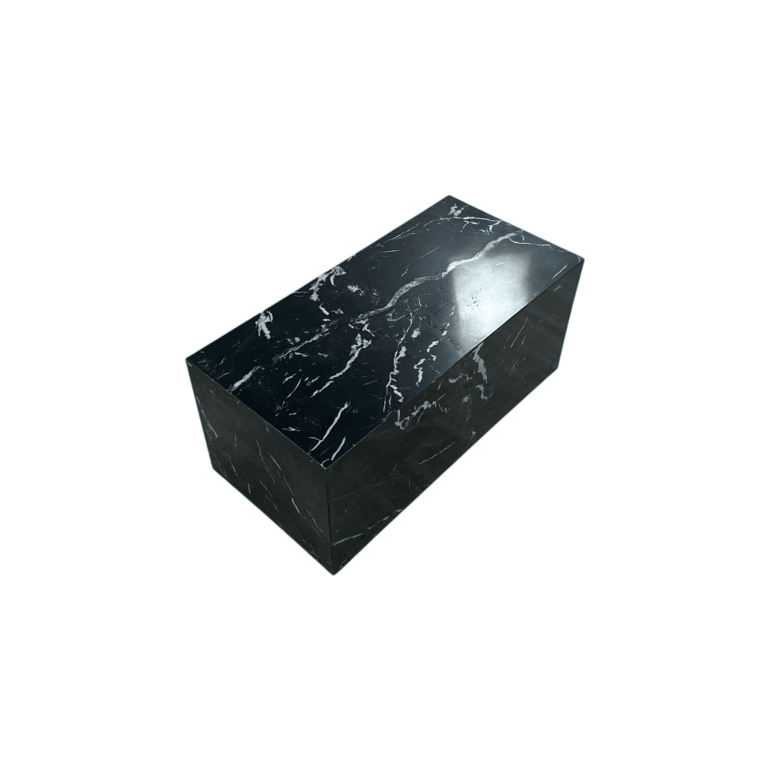 Hokku Designs Harles Nero Black Marble Premium Marble Coffee Table - Thumbnail 7