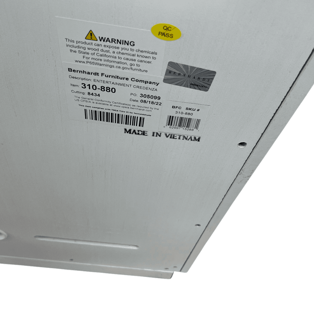 Bernhardt Solaria Entertainment Credenza in Weathered Bone - Thumbnail 24