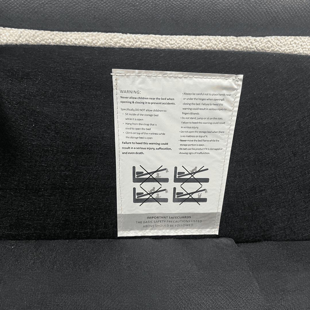 Castlery Auburn Performance Bouclé Queen Storage Bed - Thumbnail 26