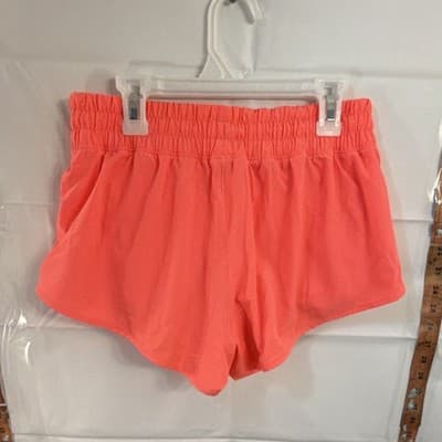 OFFLINE by Aerie Real Good Women's Coral Athletic Shorts Elastic Waist - Thumbnail 2