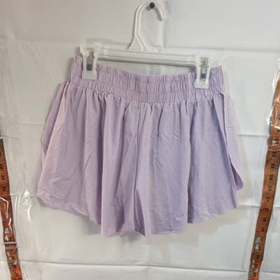 Running Sports Women's Lavender Athletic Shorts Elastic Waist Lightweight Runni… - Thumbnail 4