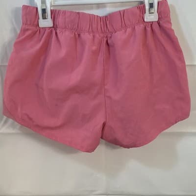 Abercrombie Active Girls Pink Sweat Shorts 11/12 Drawstring Lightweight Stretch - Thumbnail 4
