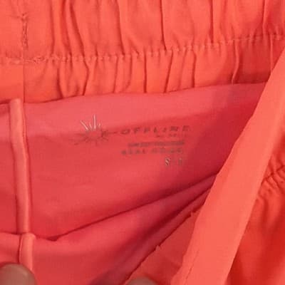 OFFLINE by Aerie Real Good Women's Coral Athletic Shorts Elastic Waist - Thumbnail 4