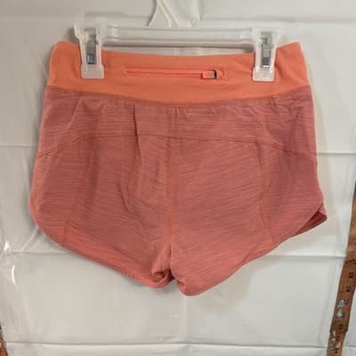 Athleta Girl SB Run The World 3" Short M/8-10 Coral Orange Athletic Running - Thumbnail 3