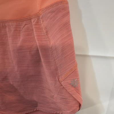 Athleta Girl SB Run The World 3" Short M/8-10 Coral Orange Athletic Running - Thumbnail 2