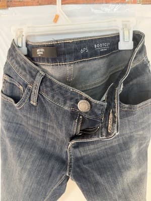 Simply Vera Vera Wang Bootcut Jeans Dark Blue Denim Regular Fit Petites Women - Thumbnail 2