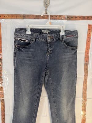 Tommy Hilfiger Classic Rise Jeans Blue Denim Cotton Button Zip Women - Thumbnail 3