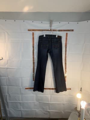 Lucky Brand Straight Leg Blue Denim Jeans Medium Wash Zip Button 5-Pocket Men's - Thumbnail 3