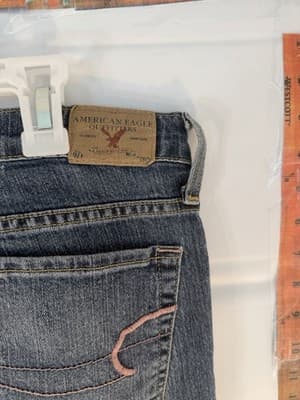 American Eagle Outfitters Bootcut Jeans Medium Blue Denim Regular Fit Women - Thumbnail 3