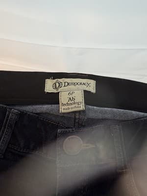 Democracy Bootcut Jeans Dark Blue Denim Dark Wash Petites Women 5-Pocket - Thumbnail 4