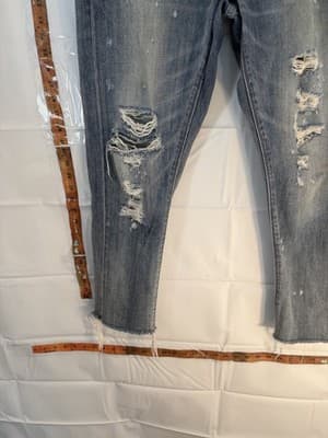 Lucky Brand Distressed Slim Boyfriend Jeans Blue Denim Medium Wash Women - Thumbnail 3