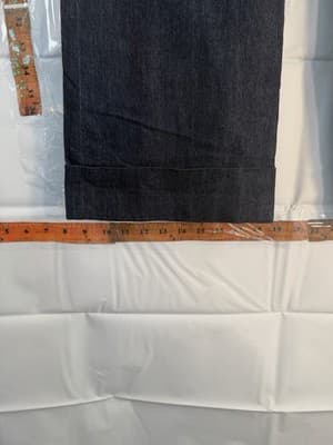 Sandro Women's Dark Blue Wide-Leg Denim Dress Pants 27" Inseam - Thumbnail 2