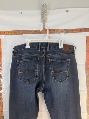 Lucky Brand Straight Leg Blue Denim Jeans Medium Wash Zip Button 5-Pocket Men's - Image 1