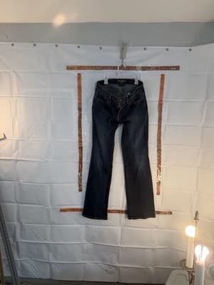 Lucky Brand Straight Leg Blue Denim Jeans Medium Wash Zip Button 5-Pocket Men's - Thumbnail 5