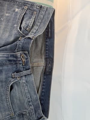 Lucky Brand Distressed Slim Boyfriend Jeans Blue Denim Medium Wash Women - Thumbnail 5