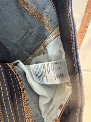 American Eagle Outfitters Flared Jeans Dark Blue Denim Stretch Regular Fit Women - Thumbnail 3