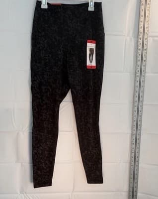 Danskin Contour Legging Ankle Camouflage Black Gray Women's M Cascade Print - Image 1