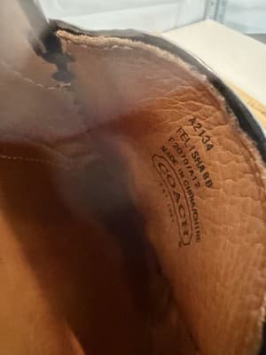 Coach Signature Black Canvas Loafer Flats Logo Accent Women's Size 8.5 - Thumbnail 3