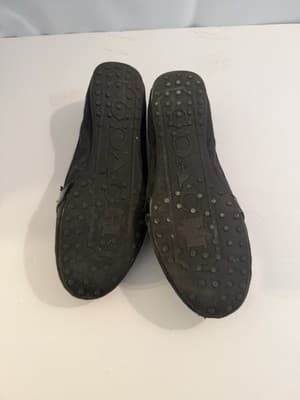 Coach Signature Black Canvas Loafer Flats Logo Accent Women's Size 8.5 - Thumbnail 2