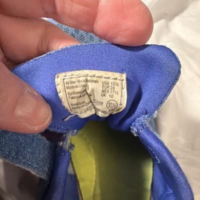 Champion Boys Athletic Shoes Blue Breathable Hook & Loop Lace US Size 10.5 - Thumbnail 5