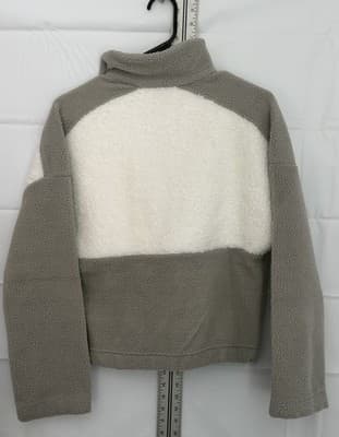 Columbia Women's Fleece Pullover Sweater XS Colorblock 1/4 Snap Chest Pocket - Thumbnail 3