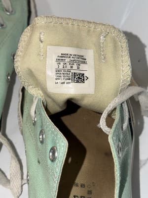 Converse All Star Low Top Green Canvas Women's Athletic Sneakers 336565F - Thumbnail 4