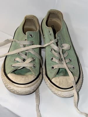 Converse All Star Unisex Kids Green White Sneakers US 12 EU 29 UK 11.5 336565F - Image 1
