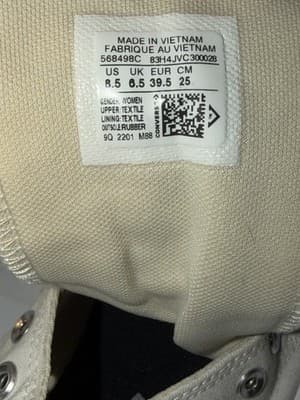 Converse Chuck Taylor All Star Move High Top White Ivory Women's 568498C - Thumbnail 5