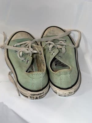 Converse All Star Unisex Kids Green White Sneakers US 12 EU 29 UK 11.5 336565F - Thumbnail 3