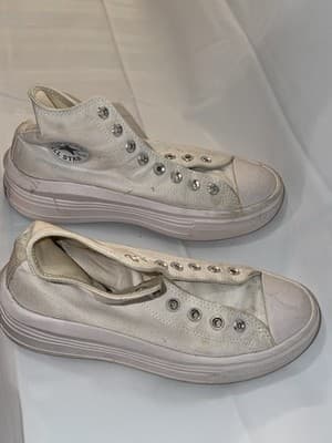 Converse Chuck Taylor All Star Move High Top White Ivory Women's 568498C - Thumbnail 4