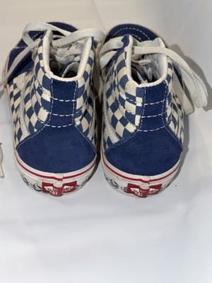 Converse All Star Vans SK8-Hi Unisex Kids Mint Green Blue Sneakers US 3 Lace Up - Thumbnail 3