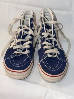 Converse All Star Vans SK8-Hi Unisex Kids Mint Green Blue Sneakers US 3 Lace Up - Thumbnail 2