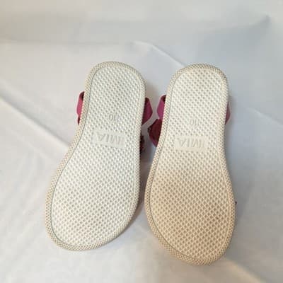 MIA Girls Pink Buckle Ankle Strap Flat Sandals Open Toe Casual Summer US Size 10 - Thumbnail 2