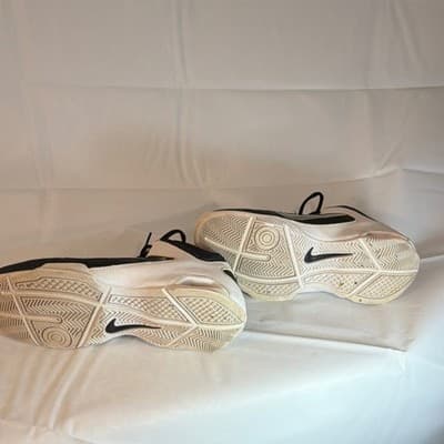 Nike High Top Black White Lace Up Athletic Basketball Sneakers for Men - Thumbnail 5