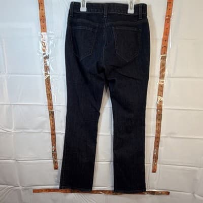 Ann Taylor Curvy Fit Straight Jeans Dark Blue Denim Stretch Petite Women - Thumbnail 2
