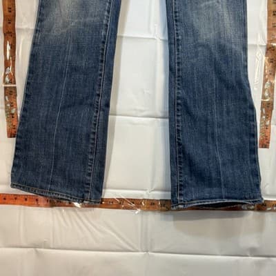 7 For All Mankind Bootcut Jeans Blue Denim Stretch Regular Fit Women - Thumbnail 2