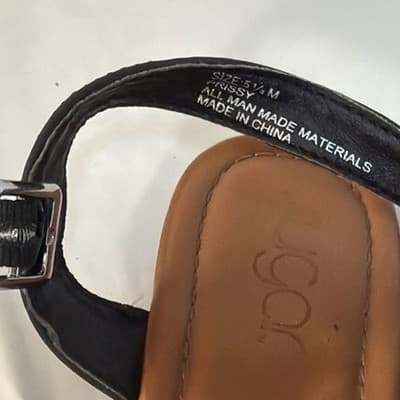 Sugar Studded Black Ankle Strap Flat Sandals Women's Buckle Casual Summer - Thumbnail 2