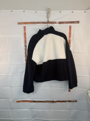 Columbia Women's Lodge Sherpa Pullover, Navy Blue and White, Sizes XL and SM - Thumbnail 4