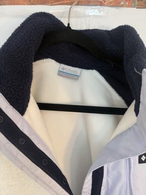Columbia Women's Lodge Sherpa Pullover, Navy Blue and White, Sizes XL and SM - Thumbnail 5