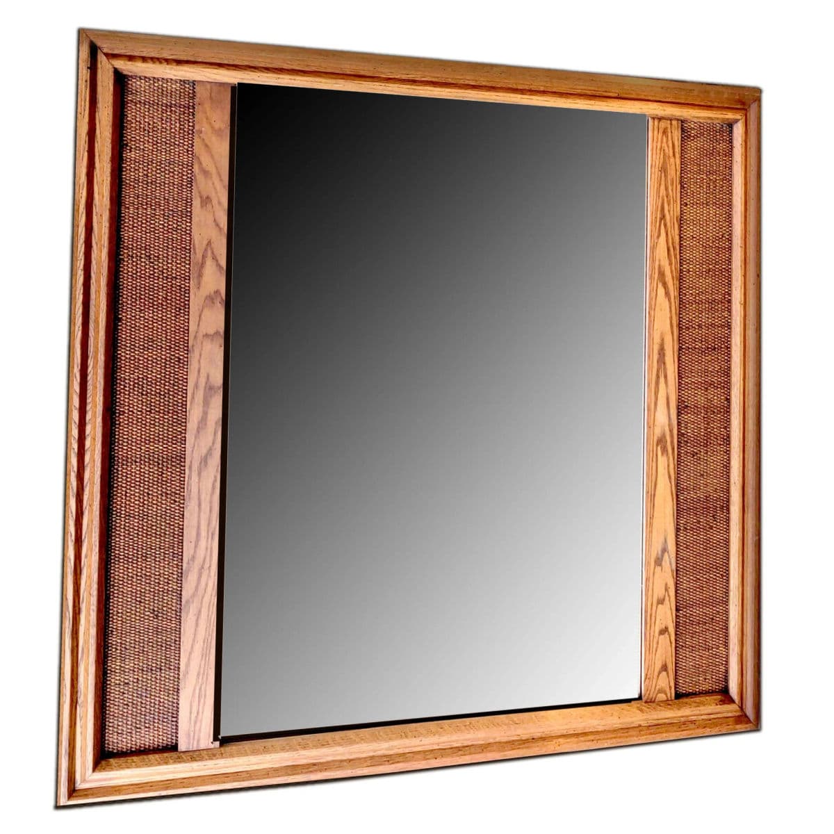 Monumental Mid-Century Modern Russel White for Conant Ball Solid Maple Framed Wall Mirror - Thumbnail 14