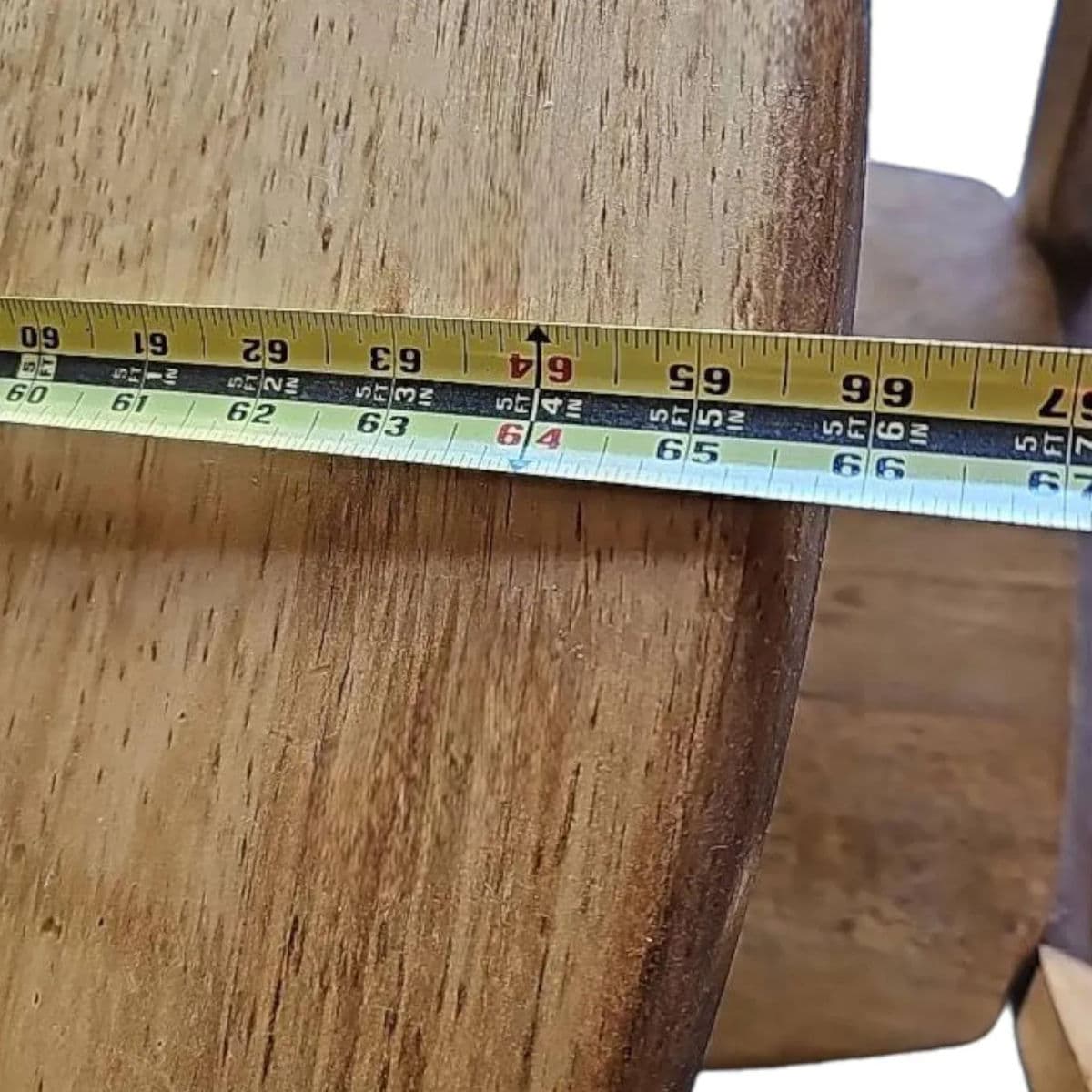 Vintage Amish Style Expandable Rustic Farmhouse Kitchen Table and 4 Ladderback Chairs - Thumbnail 11